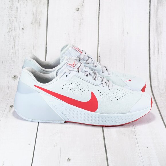 Nike Air Zoom TR 1 Men\'s Workout Shoes Platinum/Football Grey/Red Size 8.5 US main image 9